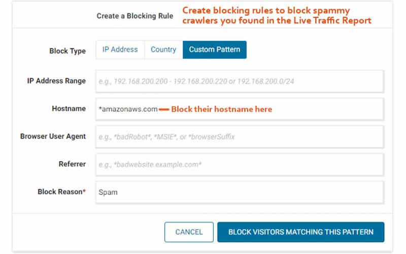 Block Bad Bots By Hostname